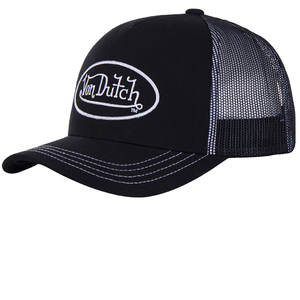 Custom Pattern VON Baseball Cap Sun Protection Mesh Embossing Printing Trucker Promotional Hats 100% Polyester Curved Brim