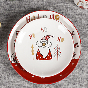 crate and barrel christmas plates