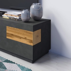 Новый дизайн <span class=keywords><strong>85</strong></span> дюймов luxurymodern для шкафа под ТВ черный стол ТВ приставка подставка деревянная с местом для хранения - Product Image 5