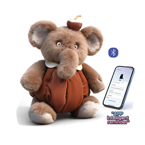 Adorable éléphant en peluche intelligent avec des yeux animés, contrôle par application Tuya, dialogue multilingue, jouet éducatif et compagnon émotionnel - Product Image 1
