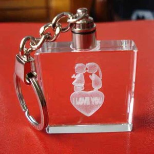 <span class=keywords><strong>3D</strong></span> khắc <span class=keywords><strong>laser</strong></span> vuông pha lê <span class=keywords><strong>Keychain</strong></span> với màu xanh <span class=keywords><strong>LED</strong></span> MH-YS0166 ánh sáng - Product Image 5