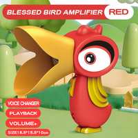 Petit amplificateur d'enregistrement électrique à cornet, changeur de voix pour oiseaux à bec large, changeur de voix portable pour farces, jouet pour enfants en ABS