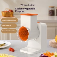 Elektrische plastic groentesnijder volautomatisch drie-in-één huishoudelijke keuken aardappelrasp snijmachine rolmes