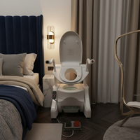 Siège de toilette élévateur électrique réglable en hauteur UKOM pour personnes âgées et handicapées