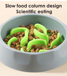 थोक नए डिजाइन पोर्टेबल पीने का पानी खाने का उत्पाद 2024 पिल्ला अनिवार्य सिलिकॉन मैट बिल्ली कुत्ता धीमी पालतू कटोरे फीडर - Product Image 2