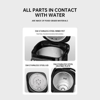 Distributeur d'eau chaude électrique de qualité industrielle OEM SUS304, 1600W, avec contrôle de température tactile supérieur, pour une maison moderne et de qualité