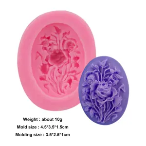 Rose Flower Fondant Silicone Mold Eco-Friendly Non-Stick 1 Piece DIY <strong>Sugar</strong> Craft <strong>Cake</strong> Clay <strong>Decoration</strong> - Product Image 6