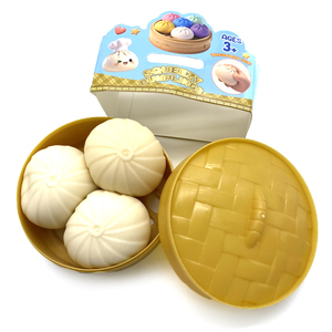 Dumpling anti-stress souple en forme de boulette blanche de 5 cm, à presser, avec garniture en poudre, pour soulager l'anxiété au bureau, cadeau pour enfants et adultes - Product Image 1