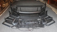Nuevo Kit de Parachoques Delantero Estilo Dark Horse con Luces LED y Rejilla para Mustang 2024-2025, Material PP Negro Sin Pintar