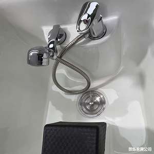 เตียงสระผมอเนกประสงค์สีดำสำหรับร้านเสริมสวย พร้อมอ่างเซรามิก - Product Image 2