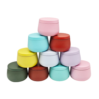Boîte en fer blanc de stockage pour bougies, type RTS Big Belly Can, pour pommades et bougies, emballage métallique, conteneurs métalliques pour bougies