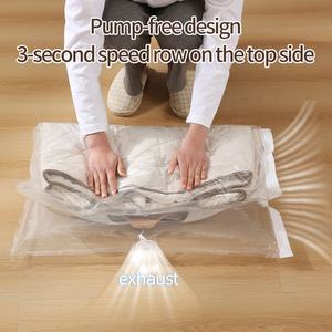 Sac de vêtement suspendu anti-poussière inodore logo personnalisé sac à poussière en plastique pour <span class=keywords><strong>aspirateur</strong></span> costumes organisateur de stockage de garde-robe - Product Image 4