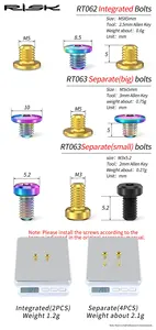 Tornillos RISK para Tapa de Cilindro de Aceite Completo/Separado para Maneta de <span class=keywords><strong>Freno</strong></span> de Bicicleta <span class=keywords><strong>Shimano</strong></span>, Tornillo Fijo de Titanio para <span class=keywords><strong>Freno</strong></span> de Disco Hidráulico de Bicicleta - Product Image 4