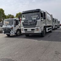 Camion Compacteur de Déchets Électrique/Hybride DongfengNew Energy avec Chargeur Frontal, Transmission Manuelle, Transmission 4x2