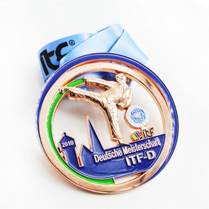 Hochwertige benutzer definierte 3d <span class=keywords><strong>Sports</strong></span> <span class=keywords><strong>Day</strong></span> Prägung Logo Medaillons Award Metall Judo Medaillen für Souvenir - Product Image 3