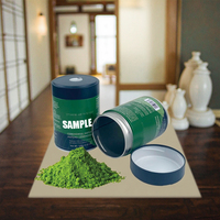 Boîte à thé en étain antique de luxe haut de gamme pour feuilles de thé en vrac, 1 oz (30 grammes), boîte à thé vert matcha, boîte à thé pour sachets de thé