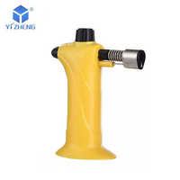 Nouveau design, briquet torche à flamme réglable coupe-vent, mini flamme à gaz pour la cuisson du café et du caramel, soudage, cuisine