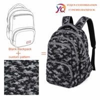 Sacs d'école écologiques de grande taille, camouflage noir, personnalisés, antivol, sac à dos de voyage pour l'université avec poche pour ordinateur portable pour garçons, nouveau design
