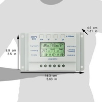 MPPT PWM T20 20A 12/24V Auto Solar-Laderegler mit LCD-Display 240W/480W Max PV-Leistung 48V Max PV-Spannung