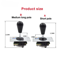 Petit joystick Sanwa original à huit directions JLF-TP-8YT-SK, accessoires de joystick pour jeux d'arcade Boxing King, DIY