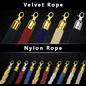 Vàng Đen Thép Không Gỉ Kiểm Soát Đám Đông Hàng Rào Hàng Xếp Hàng Cực Thiết Lập Màu Đỏ Nhung Phẳng Hướng Dẫn Khách Dây Thừng Cho Khách Sạn Đường Bộ Đám Đông - Product Image 4