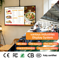 Sistema de Menú Digital para Restaurantes de Comida Rápida, Pantalla Táctil 4K con Sincronización Multi-Pantalla, Animación de Texto, para Tiendas Minoristas y Metro