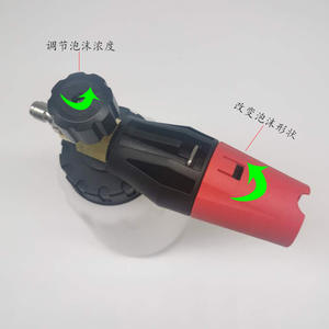 Botella de espuma de boca ancha de alta presión, pulverizador manual de plástico para lavado de autos, con forma de abanico, para limpieza de autos y uso doméstico. - Product Image 3