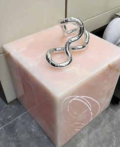 Losas de ónix rosa de lujo Stonelink, diseño moderno, piedra de cuarcita Rosa natural retroiluminada, panel de gran tamaño con acabado de cristal - Product Image 6