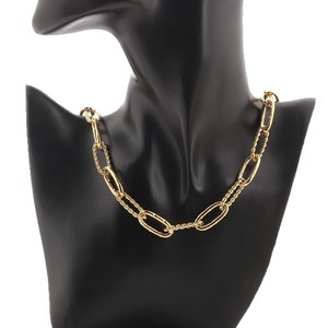 Oval Twist Handmade <b>Chain</b> Men's Jewelry Necklace Steel Gold <b>Titanium</b> Steel <b>Chain</b> Hip Hop Metal <b>Chain</b> - Product Image 5