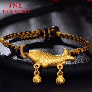 Or alluvial comme droit comme pluie carpe coude pendentif femme niche tour de cou bonne chance continu Koi petit <span class=keywords><strong>poisson</strong></span> <span class=keywords><strong>rouge</strong></span> collier approvisionnement - Product Image 5