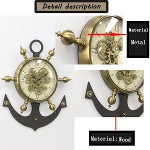 Orologio <span class=keywords><strong>da</strong></span> <span class=keywords><strong>Parete</strong></span> 2025 Armens Design Originale Stile Retrò Analogico al Quarzo Materiale Metallico Industriale con Batteria AA - Product Image 6