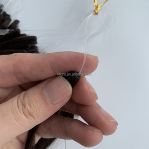 Nano perlina Semplici metodi di capelli naturali in Vietnam 100cm H6 IF2 piuma di capelli indiani grezzi fasci di capelli umani - Product Image 2