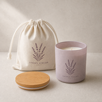 Bougie parfumée de luxe en cire de soja pour la décoration de la maison, aromathérapie, huile essentielle, emballage personnalisé