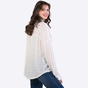 Lâche de haute qualité grande taille fabricant en gros décontracté personnalisé Vintage fonctionnel extérieur élégant trier Blouses Top vêtements B - Product Image 4