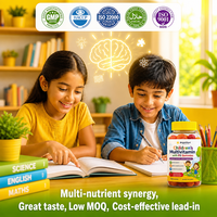Gummies multivitaminées PS à la phosphatidylsérine pour enfants, marque distributeur, pour le développement cérébral, la croissance quotidienne et la gestion de l'énergie