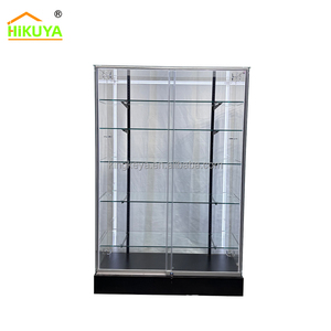 Vitrina de Vidrio Transparente Personalizada HiKUYA, Vitrina de Exhibición con Puerta Corredera de Vidrio - Product Image 1