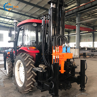 Moteur diesel foreuse hydraulique de puits d'eau de forage Machines d'excavatrice alésage de pile perceuse de type tracteur moteur de pompe