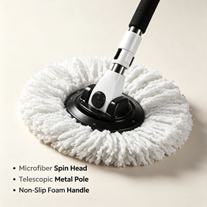 Retractable Car Wash Mop Chenille Microfiber Cleaning Brush Telescopic Long Handle Auto Exterior Washing Tool - Product Image 2