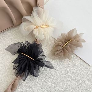 Super Fairy Chiffon Flower Hair Pin Female Summer Ponytail <b>Clip</b> Fabric <b>Bow</b> Spring Hair <b>Clips</b> for Girls - Product Image 3