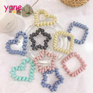 Musim panas baru desain warna terang hati bintang berujung lima bentuk persegi garis telepon tali rambut Loop - Product Image 2