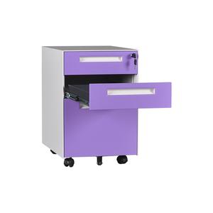 Vente en gros Armoire de rangement mobile pour bureau commercial Petit classeur en acier <span class=keywords><strong>avec</strong></span> <span class=keywords><strong>tiroir</strong></span> Socle mobile Armoire mobile à 3 tiroirs - Product Image 2