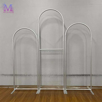 Support de toile de fond en aluminium à double arche MILE, moderne et élégant, pour événements, toile tendue personnalisée, style romantique vintage chinois