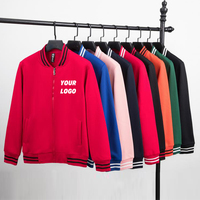 Veste de baseball avec logo personnalisé Doublure matelassée en polyester Veste universitaire Veste de baseball brodée personnalisée