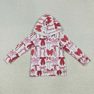 Ropa para Niñas para el Día de San Valentín 2026, Ropa Infantil Roja con Lazos Coquetas para el Día de San Valentín - Product Image 2