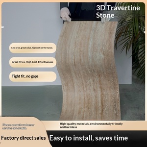Panneau décoratif mural pour téléviseur en porcelaine souple imperméable, modèle géode 3D, carreaux extérieurs modernes pour usage commercial et domestique - Product Image 2