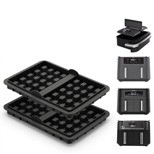 Bandeja de silicona doble personalizada OEM ODM para freidora de aire, accesorios para gofrera, máquina para hacer gofres belgas - Product Image 3