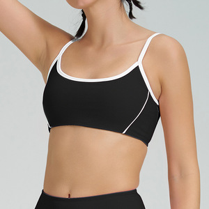 Ensemble de vêtements de sport pour femmes LuLu personnalisé, confortable, tendance, respirant, coupe ajustée, 3 pièces - Product Image 3