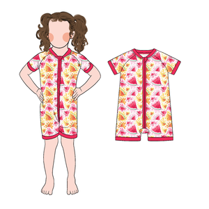 Meilleures ventes : Combinaison courte pour filles en tissu de bambou de haute qualité, personnalisable, avec fermeture éclair bidirectionnelle - Product Image 3