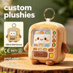 Llavero de peluche suave personalizado para máquina expendedora de bebidas, ideal para regalo de conveniencia diaria, producción masiva personalizada de fábrica. - Product Image 1