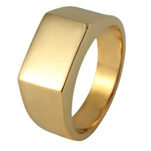 yunnique Men's <b>Titanium</b> Steel Rectangular <b>Ring</b> Silver Sandblasted Geometric Fashion Jewelry Size 24 - Product Image 5